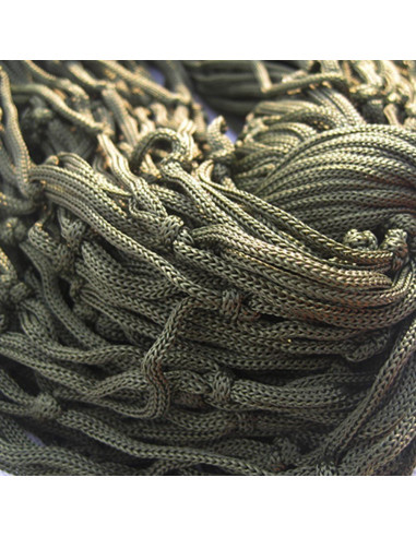 Hamaca de Malla de Nylon Garneck 240x80 cm Verde Oscuro