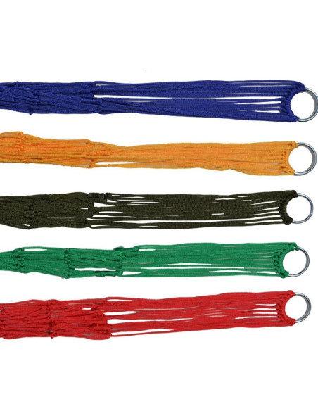 Hamaca de Malla de Nylon Garneck 240x80 cm Verde Oscuro