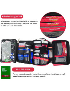 Kit de Primeros Auxilios AID MATE 255PCS Portátil Rojo 2