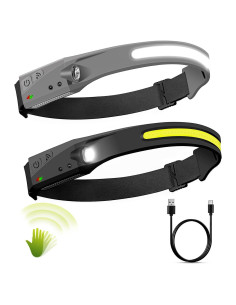 Linterna Frontal LED Pluralla LX200 Recargable 350 Lúmenes