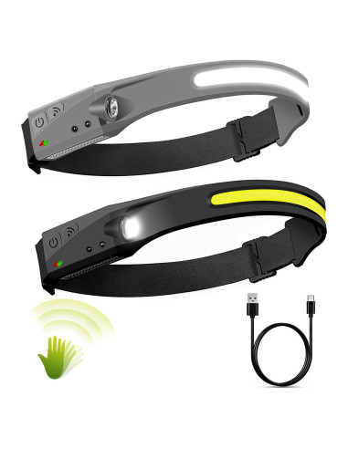 Linterna Frontal LED Pluralla LX200 Recargable 350 Lúmenes