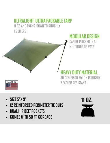 Lona Gunnison Seek Outside 152.4x266.7 cm Impermeable