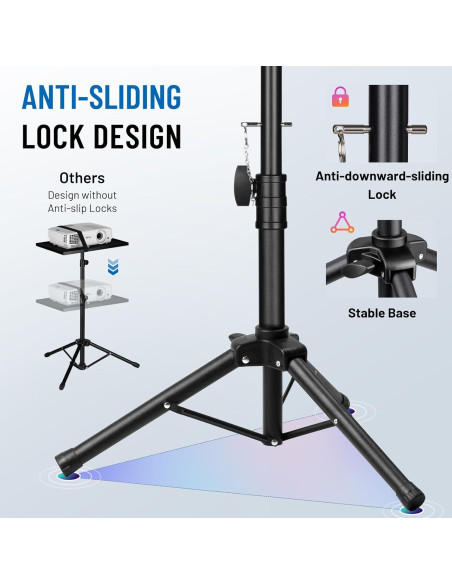 Soporte de Proyector Tripode CAHAYA Ajustable 66 a 131 cm