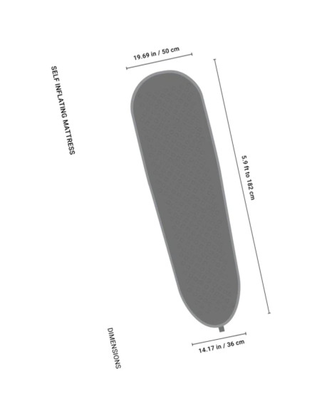 Colchón Autoinflable Crua para Camping - Impermeable y Térmico