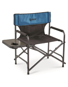 Silla de Campamento Plegable Guide Gear Azul/Negro 226.8 kg