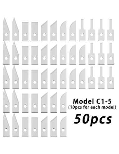 Hojas de Repuesto Cuchillo Cortador Ultrasónico Chawke CK01 50pcs
