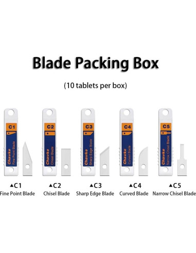 Hojas de Repuesto Cuchillo Cortador Ultrasónico Chawke CK01 50pcs