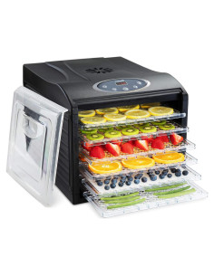 Deshidratador de Alimentos Ivation 6 Bandejas 480W Digital