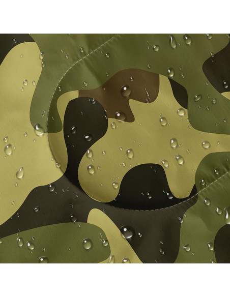 Saco de Dormir Nttopship Individual 80x230 cm Camo Verde