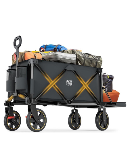 Carro Plegable Timber Ridge 49" con Puerta Trasera y Frenos
