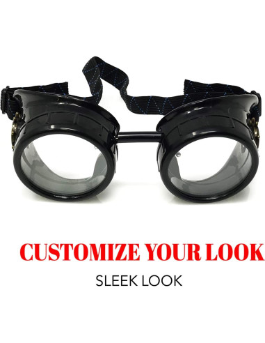 Gafas Steampunk UMBRELLALABORATORY, Estilo Vintage