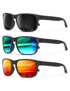 Gafas de Sol Polarizadas KALIYADI 3 Paquete UV Protección