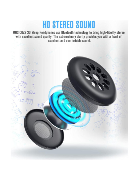 Módulo Bluetooth 5.4 MUSICOZY para Auriculares para Dormir