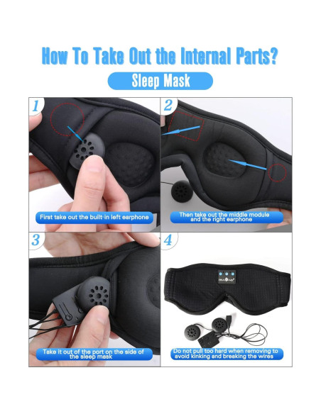 Módulo Bluetooth 5.4 MUSICOZY para Auriculares para Dormir