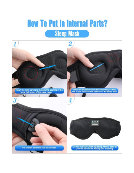 Módulo Bluetooth 5.4 MUSICOZY para Auriculares para Dormir