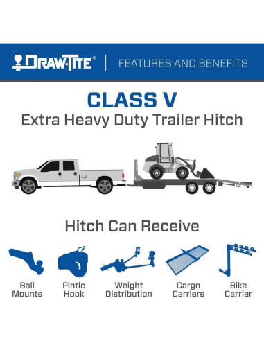 Enganche de Remolque Clase 5 Draw-Tite 41945 para Ford E-150/E-250/E-350