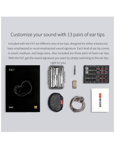 Auriculares In-Ear FiiO FA7 HiFi Cuádruple Controlador
