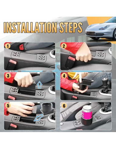 Soporte para Tazas de Consola Central BILLFARO para Porsche