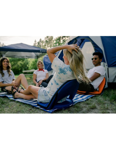 Silla Plegable Stansport Go Anywhere Azul Respaldo Reclinable