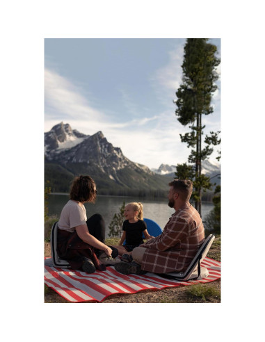 Silla Plegable Stansport Go Anywhere Azul Respaldo Reclinable