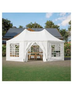 Carpa Pop Up 20x15 Ball & Cast Blanca Impermeable con Ventanas