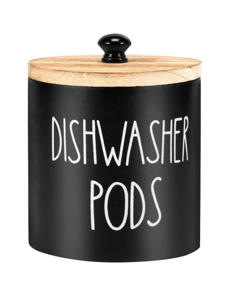 Contenedor de Cápsulas para Lavavajillas DJAPWPX Negro 12x12x13 cm