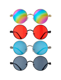 Gafas de sol retro Frienda 4 piezas estilo steampunk 2