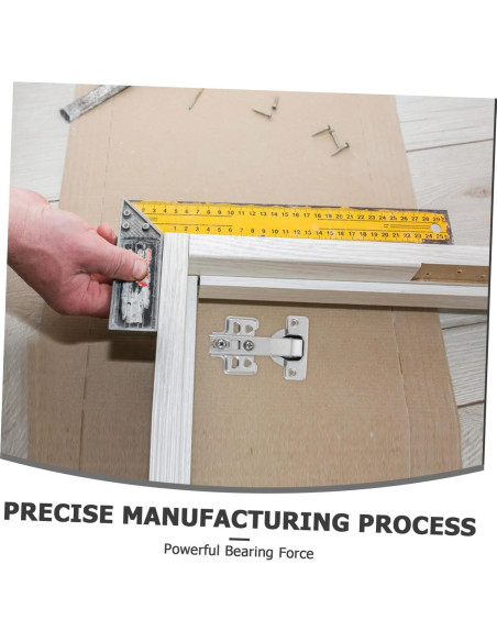 4 Bisagras de Acero Inoxidable Carga Pesada para Gabinetes