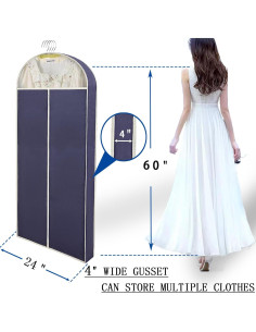 Bolsas para Ropa DYYHSDPU 60 cm - Paquete de 3, Almacenamiento 2