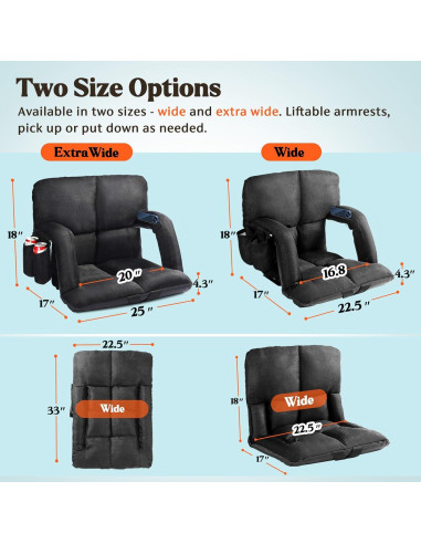 Silla de Estadio Time Forest con Respaldo y Cojín - 6 Posiciones