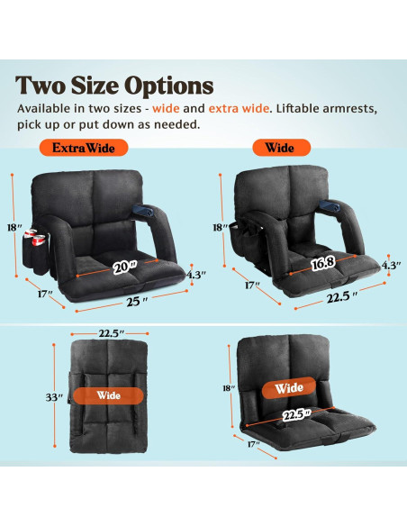 Silla de Estadio Time Forest con Respaldo y Cojín - 6 Posiciones