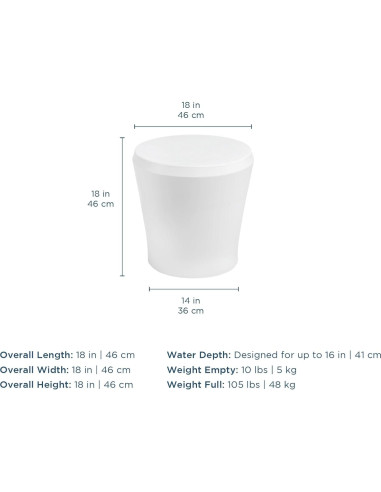 Mesa Lateral Affinity Ledge Lounger Gris Granito 45.72cm