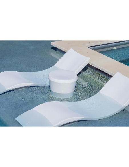 Mesa Lateral Affinity Ledge Lounger Gris Granito 45.72cm