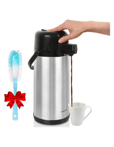 Carafe Térmica de Café TOMAKEIT 3L Acero Inoxidable Aislado