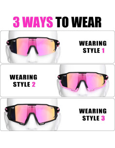 Gafas de Ciclismo X-TIGER con 5 Lentes Intercambiables 2