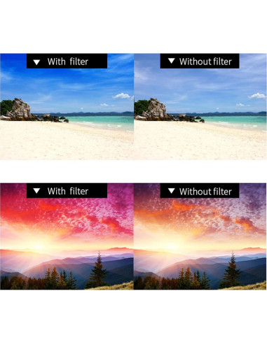 10 Filtros de Gel Plástico Color Rojo 66mm SOLUSTRE