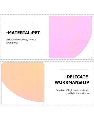 10 Filtros de Gel Plástico Color Rojo 66mm SOLUSTRE