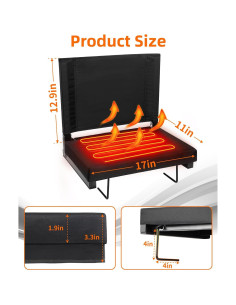 Asiento de Estadio Calentado Fitense Plegable USB 3 Niveles 2