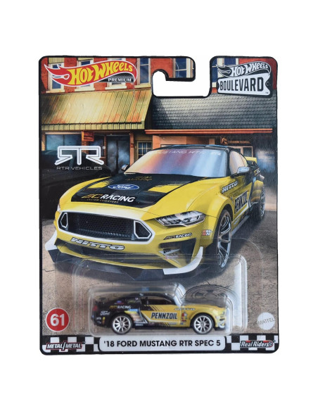 Hot Wheels Ford Mustang RTR Spec 5 Boulevard Premium 16.1 cm