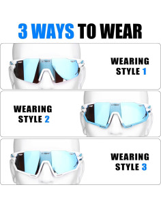 Gafas de Ciclismo X-TIGER con 5 Lentes Intercambiables 2