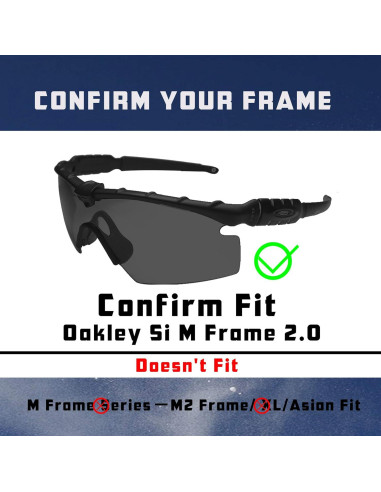 Lentes Reemplazo Oakley Si M Frame 2.0 Amarillo HD Polarizados