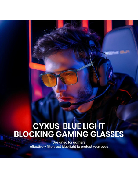 Gafas Bloqueadoras de Luz Azul Cyxus 2 Pack para Gamers