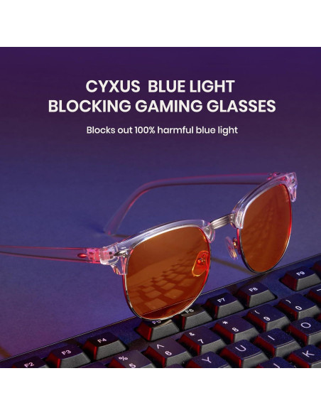 Gafas Bloqueadoras de Luz Azul Cyxus 2 Pack para Gamers