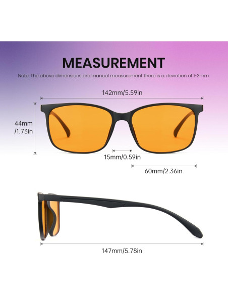 Gafas Bloqueadoras de Luz Azul Cyxus 2 Pack para Gamers