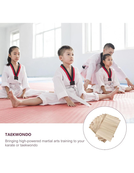 10 Tableros de Rompimiento de Taekwondo Veemoon 30x20x0.6cm