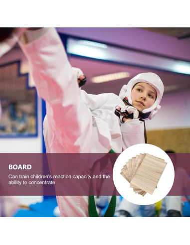 10 Tableros de Rompimiento de Taekwondo Veemoon 30x20x0.6cm