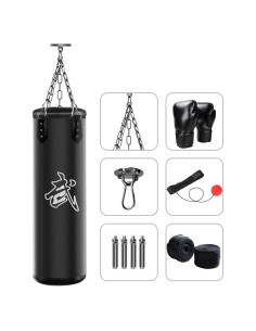 Saco de Boxeo Colgante Vacío Xitumaoyi 100x30cm para Adultos