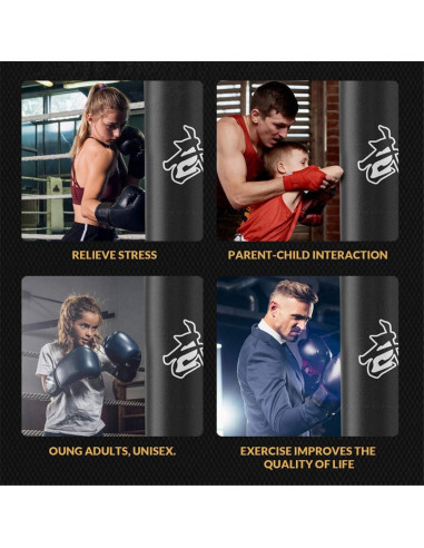 Saco de Boxeo Colgante Vacío Xitumaoyi 100x30cm para Adultos