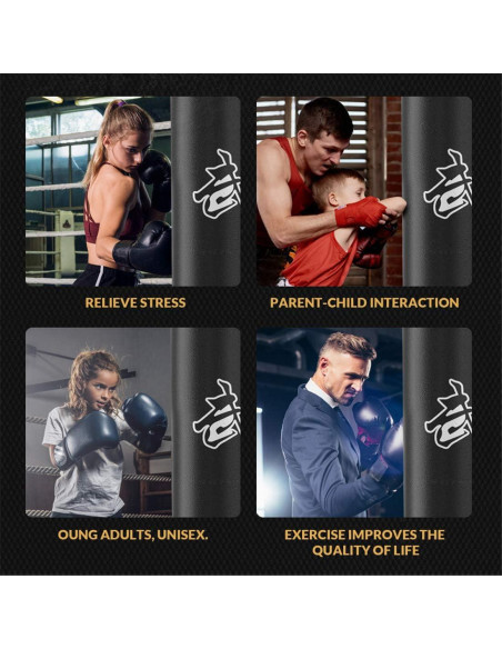 Saco de Boxeo Colgante Vacío Xitumaoyi 100x30cm para Adultos