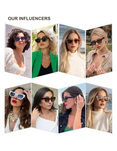 Gafas de sol cuadradas SOJOS polarizadas UV400 para mujer 2